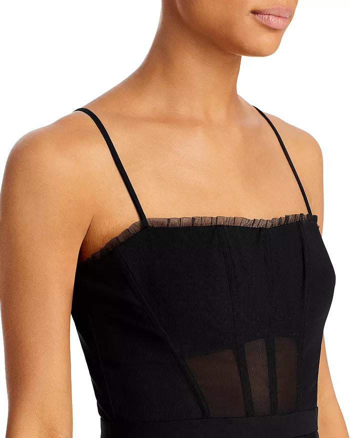 BCBGMAXAZRIA Tulle Corset Essential Gown
