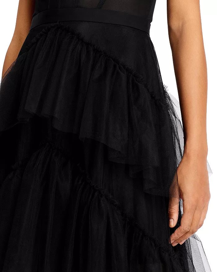 BCBGMAXAZRIA Tulle Corset Essential Gown