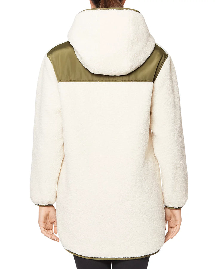Sanctuary Hooded Reversible Fleece Coat