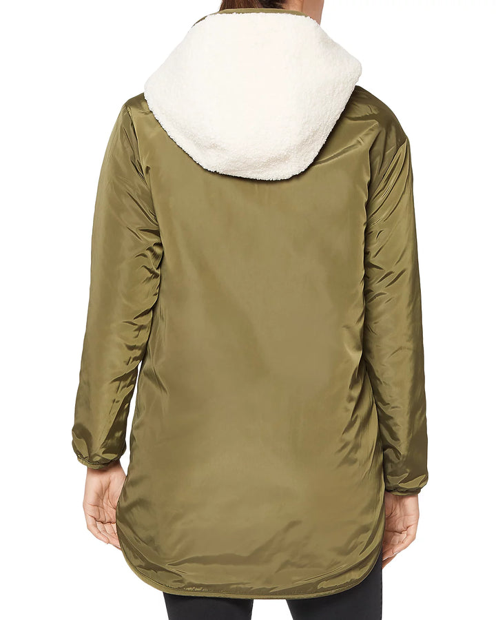 Sanctuary Hooded Reversible Fleece Coat