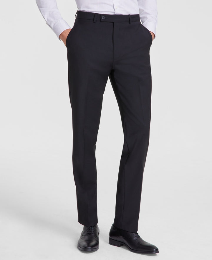 Calvin Klein Men's Slim-Fit Wool-Blend Stretch Suit Pants