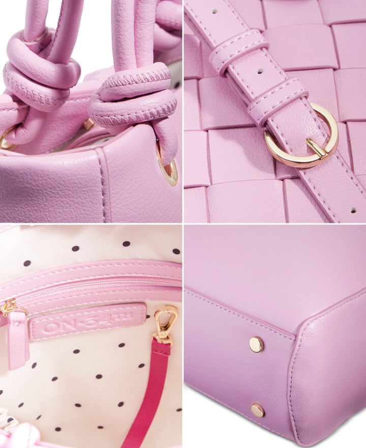 On 34th Lilianna Woven Bucket Bag