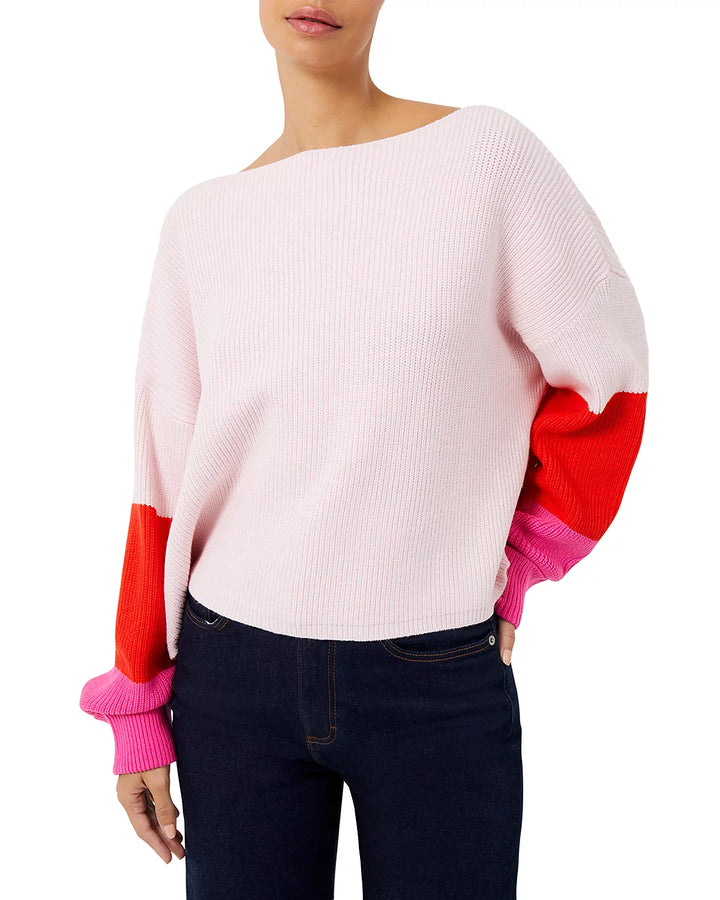 FRENCH CONNECTION Babysoft Color Blocked Sweater
