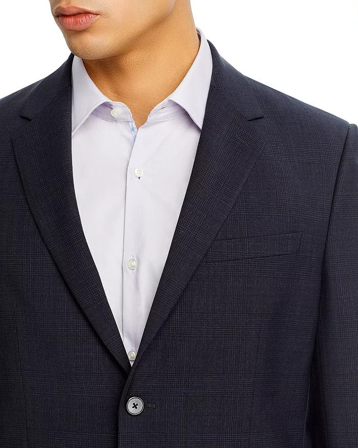 Theory Chambers Tonal Plaid Slim Fit Suit Jacket