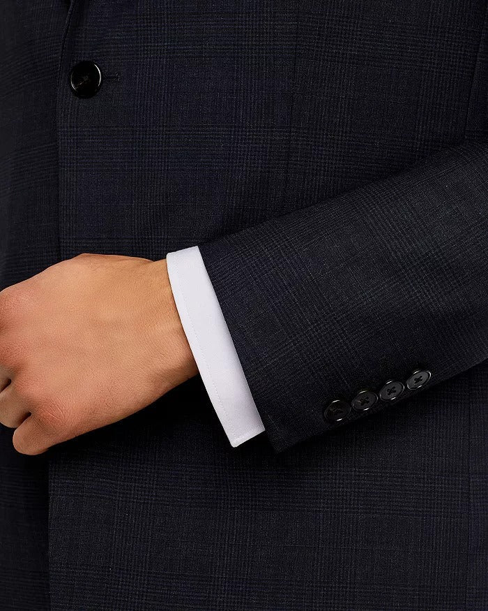 Theory Chambers Tonal Plaid Slim Fit Suit Jacket