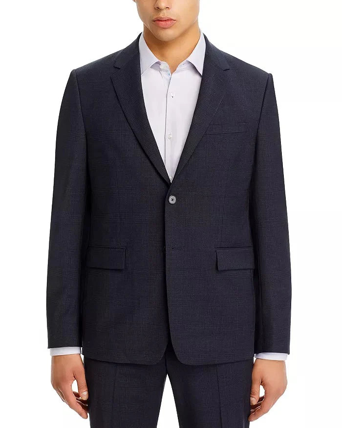Theory Chambers Tonal Plaid Slim Fit Suit Jacket
