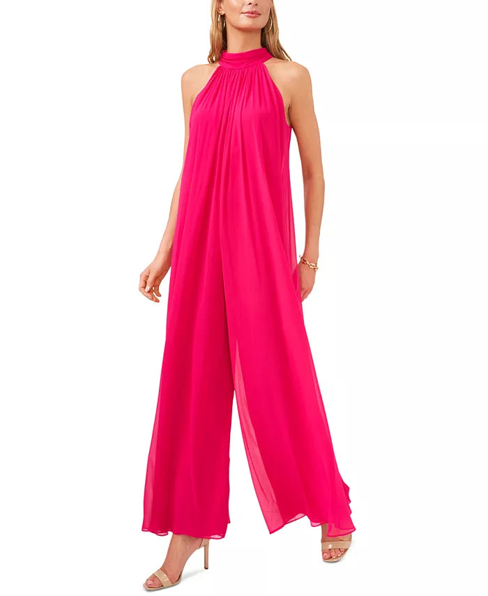 Vince Camuto Draped Halter Jumpsuit