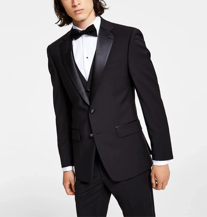 Calvin Klein Men's Slim-Fit Infinite Stretch Black Tuxedo Jacket