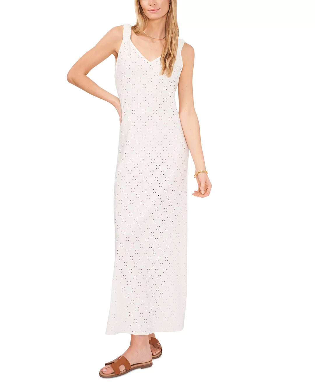 1.STATE Eyelet Maxi Dress Cover-Up