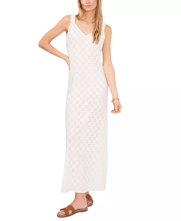 1.STATE Eyelet Maxi Dress Cover-Up