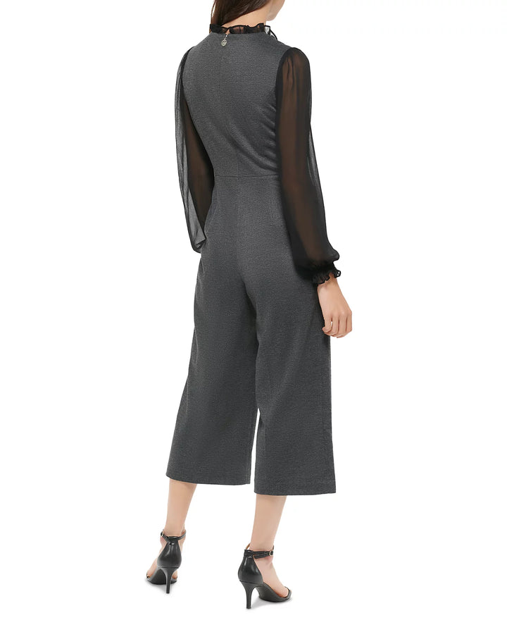 Tommy Hilfiger Tie-Neck Cropped Jumpsuit