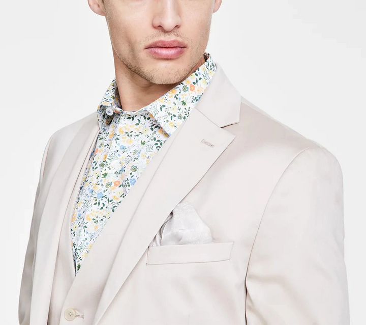 Bar III Men's Slim-Fit Cotton Stretch Solid Suit Jacket
