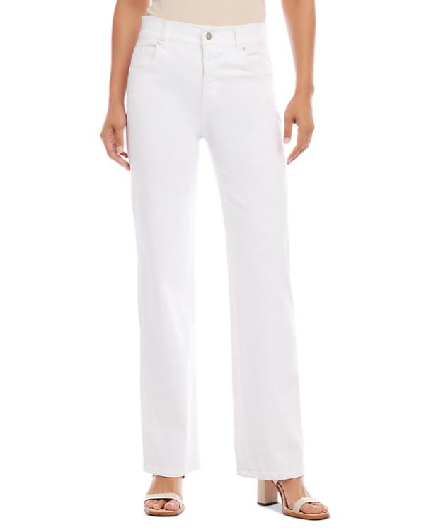 Karen Kane High Rise Wide Leg Jeans MSRP $109 New