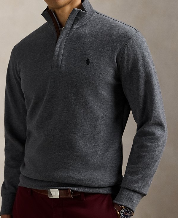 Polo Ralph Lauren Men's Luxury Jersey Quarter-Zip Pullover Sweater MSRP $138