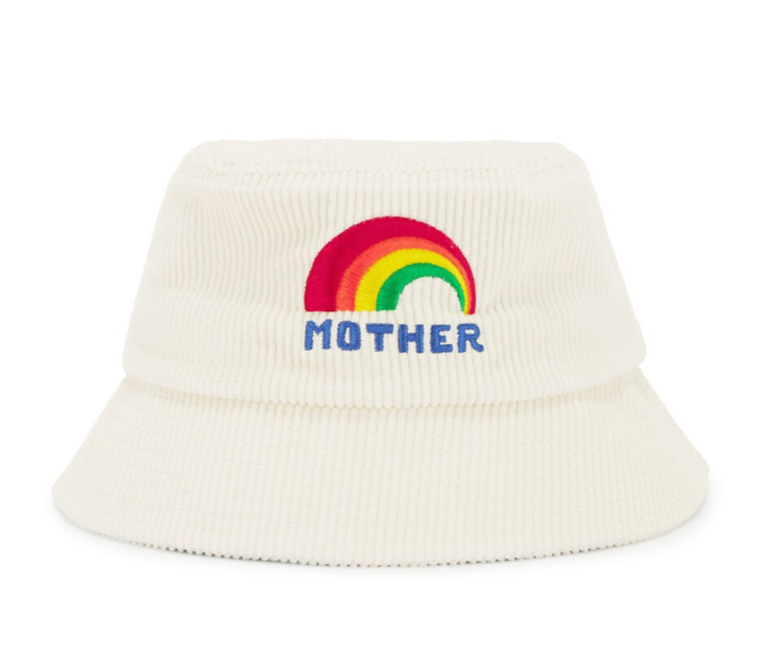 Mother corduroy bucket hat Mother Hat Bucket List Hat Strap Back Cream Rainbow  main image 3