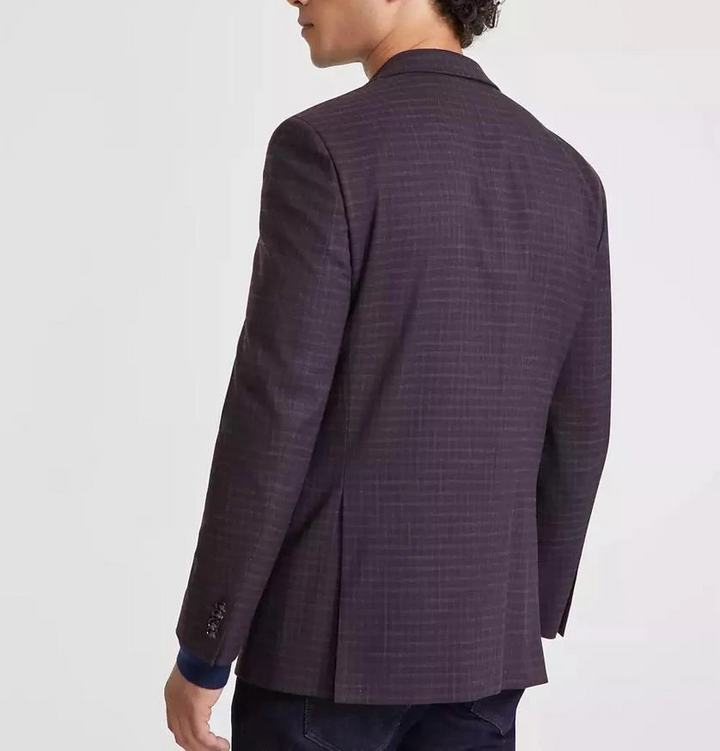 Tommy Hilfiger Men's Modern-Fit Check Sport Coat MSRP $295