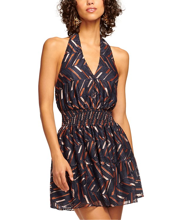 Ramy Brook Blanch Halter Mini Dress MSRP $445