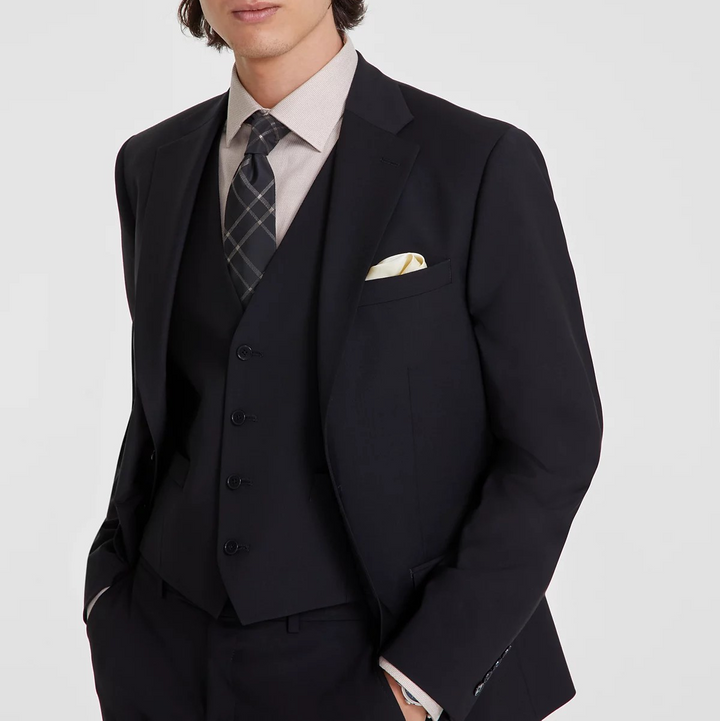 Calvin Klein Men's Slim-Fit Wool-Blend Stretch Suit Jackets MSRP $450