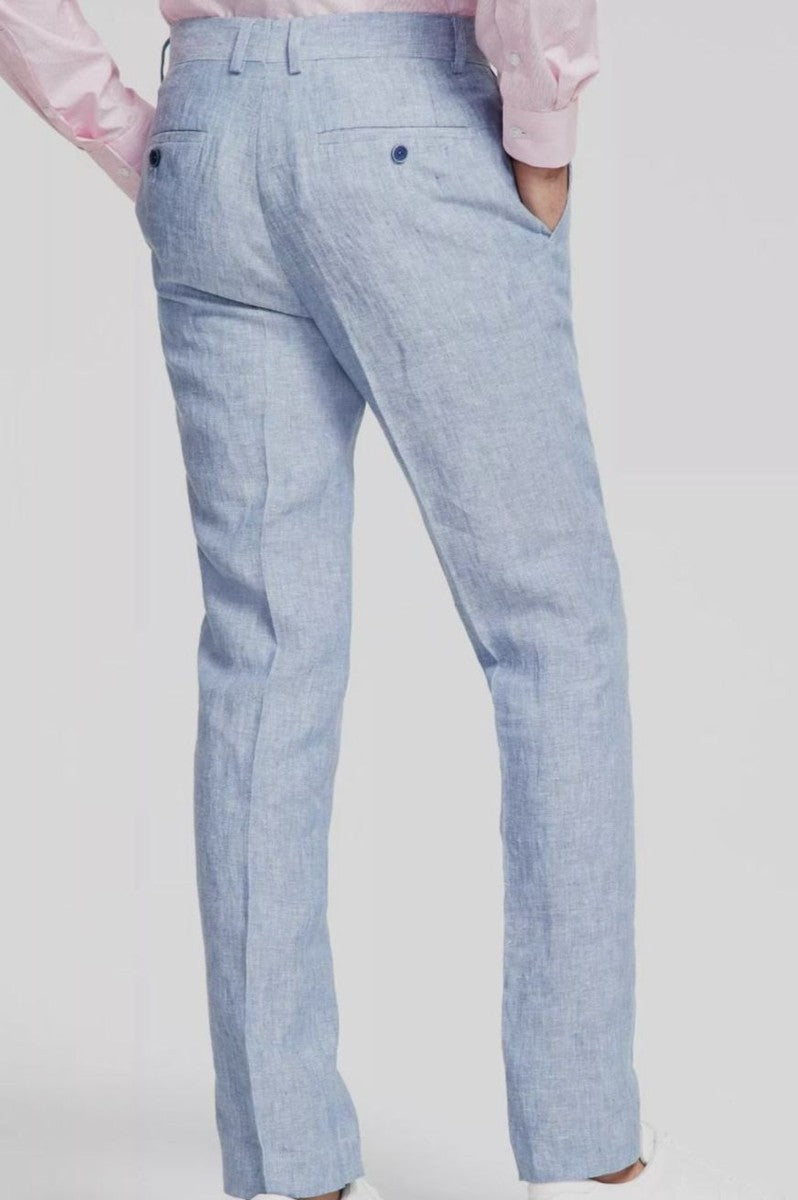 Bar III Men's Slim-Fit Linen Suit Pants MSRP $135