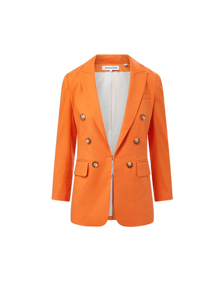 Veronica Beard Bexley Stretch-Linen Dickey Jacket MSRP $698