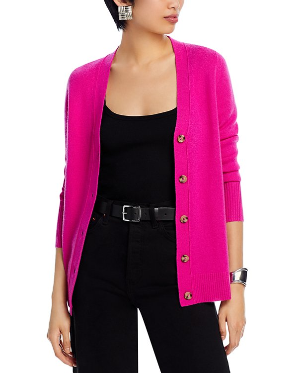 C by Bloomingdale's  Cashmere Grandfather Cardigan MSRP $188