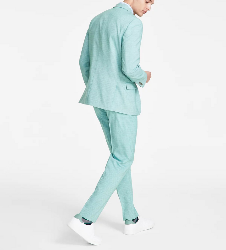 Nautica Men's Modern-Fit Seasonal Cotton Stretch Suit MSRP $395