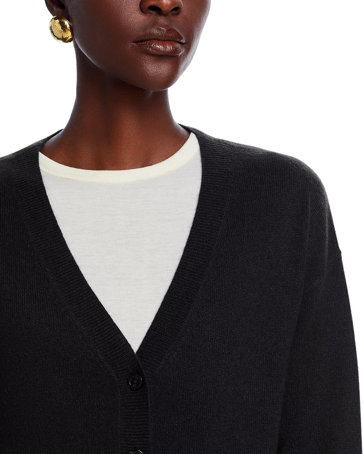 C by Bloomingdale's Cashmere Cashmere V-Neck Cardigan MSRP $178