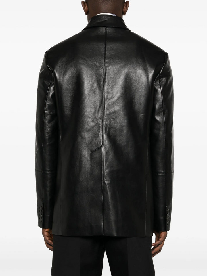 Nanushka Danick Leather Jacket MSRP $1075