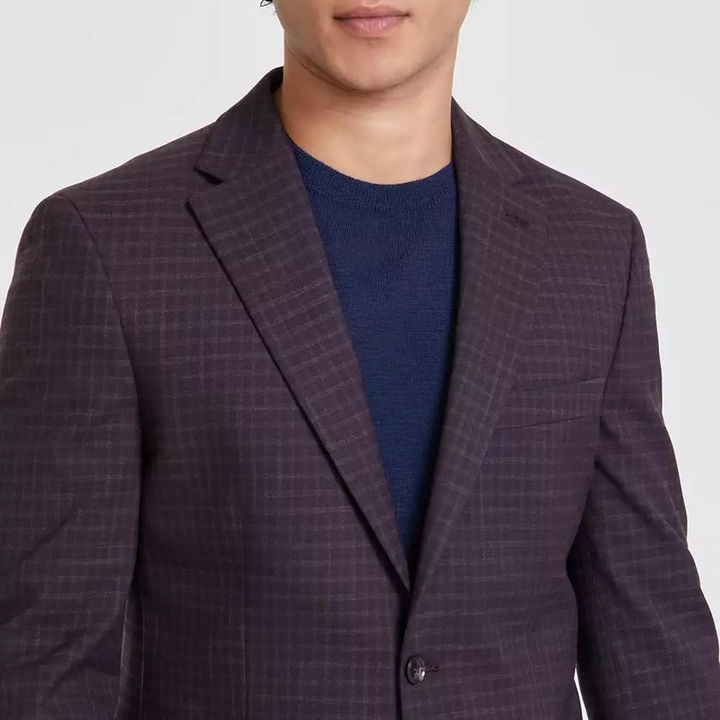Tommy Hilfiger Men's Modern-Fit Check Sport Coat MSRP $295