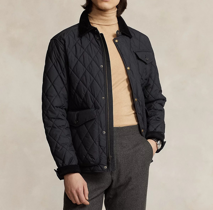 Polo Ralph Lauren Men's Beaton Quilted Water-Repellent Full-Zip Jacket MSRP $298