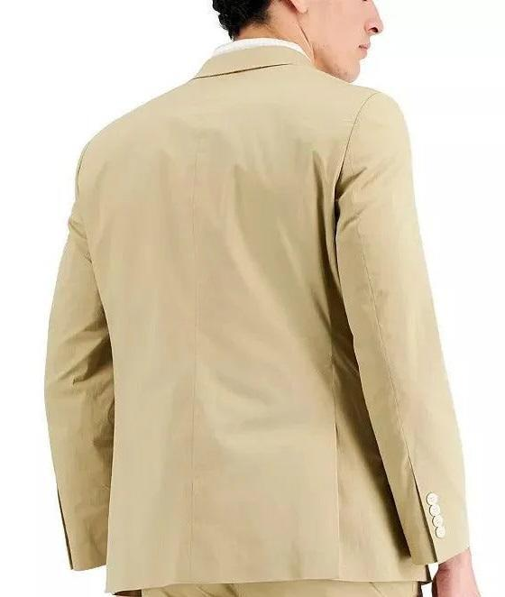 Nautica Men's Modern-Fit Seasonal Cotton Stretch Suit MSRP $395