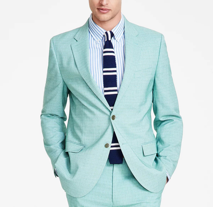 Nautica Men's Modern-Fit Seasonal Cotton Stretch Suit MSRP $395