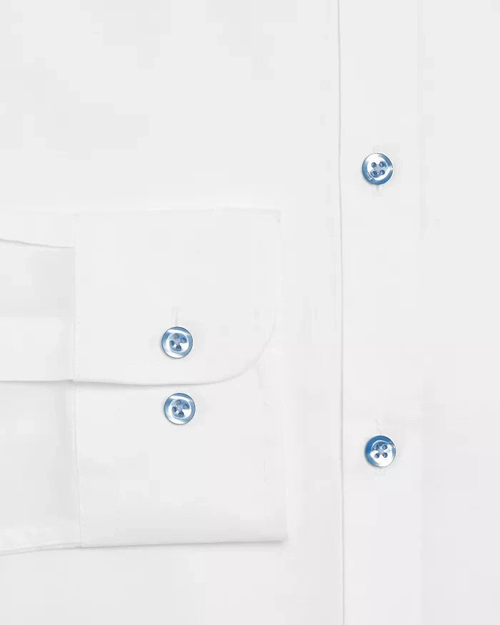 The Men's Store Solid Stretch Slim Fit Dress Shirt MSRP $89