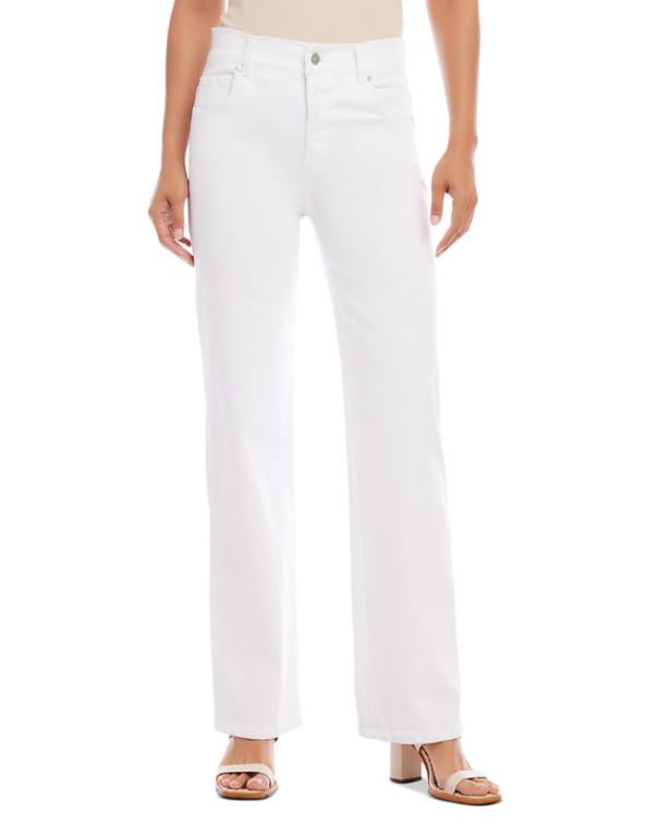 Karen Kane High Rise Wide Leg Jeans MSRP $109 New