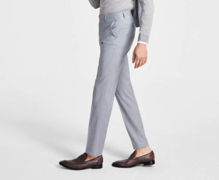 Bar III Skinny-Fit Sharkskin Suit Pants MSRP $175
