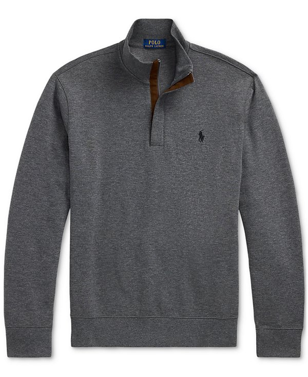 Polo Ralph Lauren Men's Luxury Jersey Quarter-Zip Pullover Sweater MSRP $138