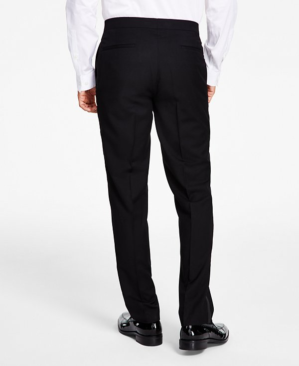 Alfani Men's Slim-Fit Stretch Black Tuxedo Pants NSRP $135