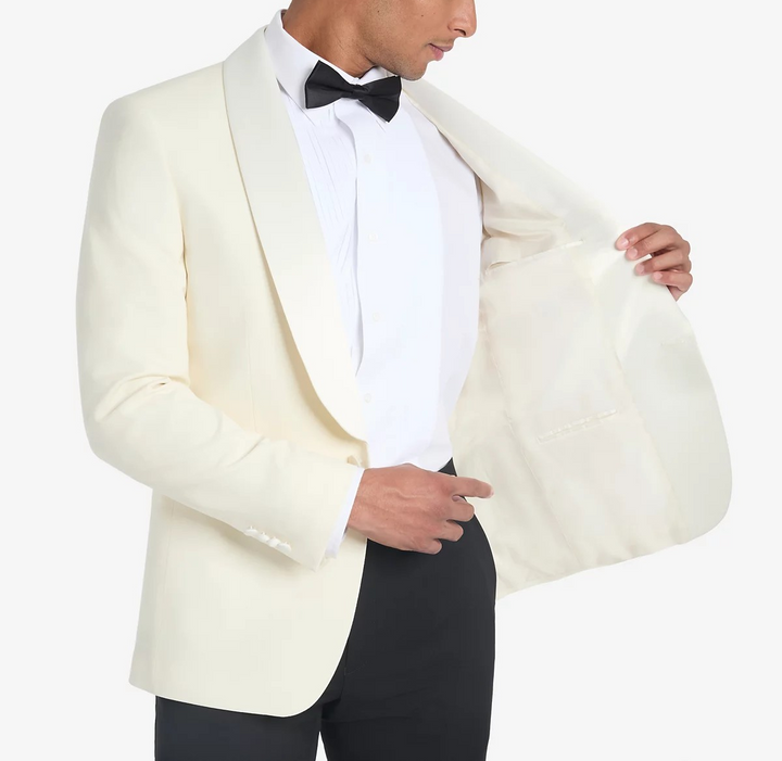 Tommy Hilfiger Men's Solid White Sport Coat MSRP $375