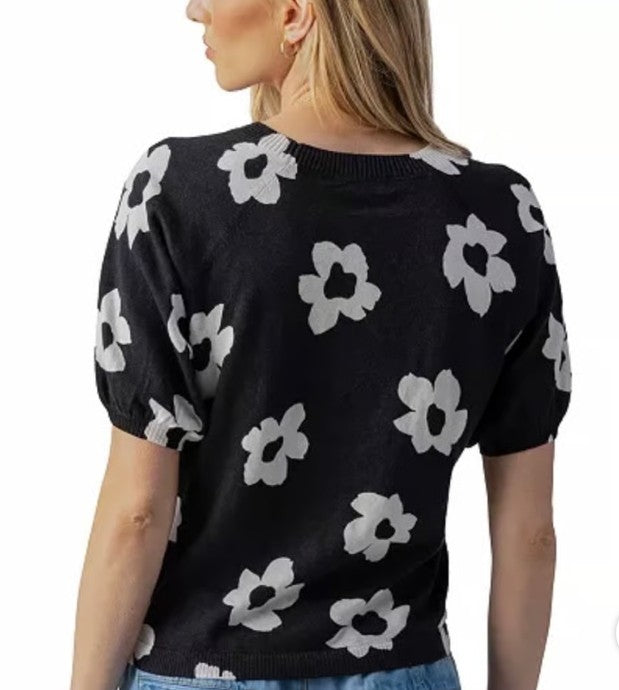 Sanctuary Women's Sunny Days Short-Sleeve Sweater MSRP $89