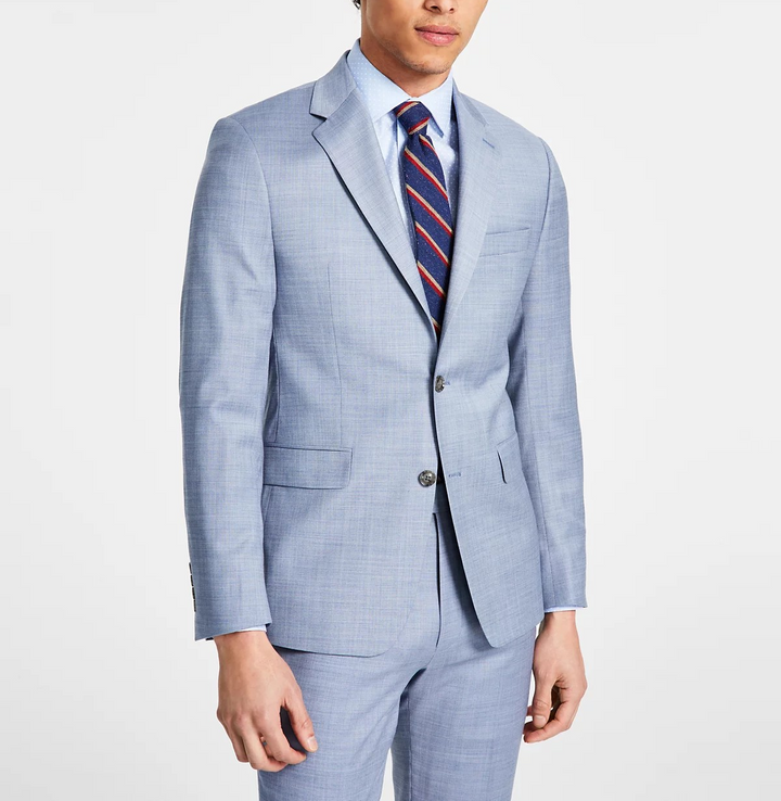 Calvin Klein Men's Skinny-Fit Wool-Blend Infinite Stretch Suit Jacket MSRP $450