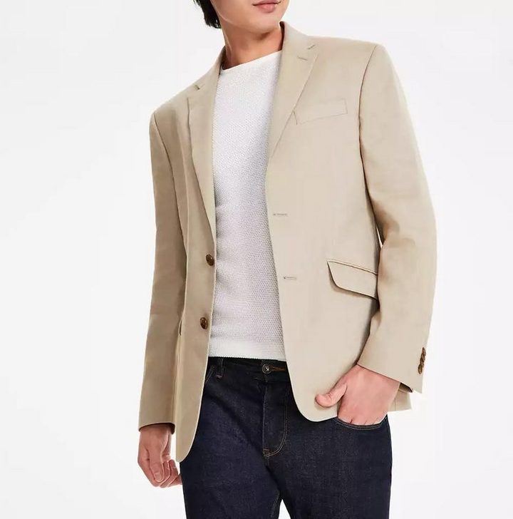 Kenneth Cole Reaction Men's Slim-Fit Linen Sport Coat MSRP $295