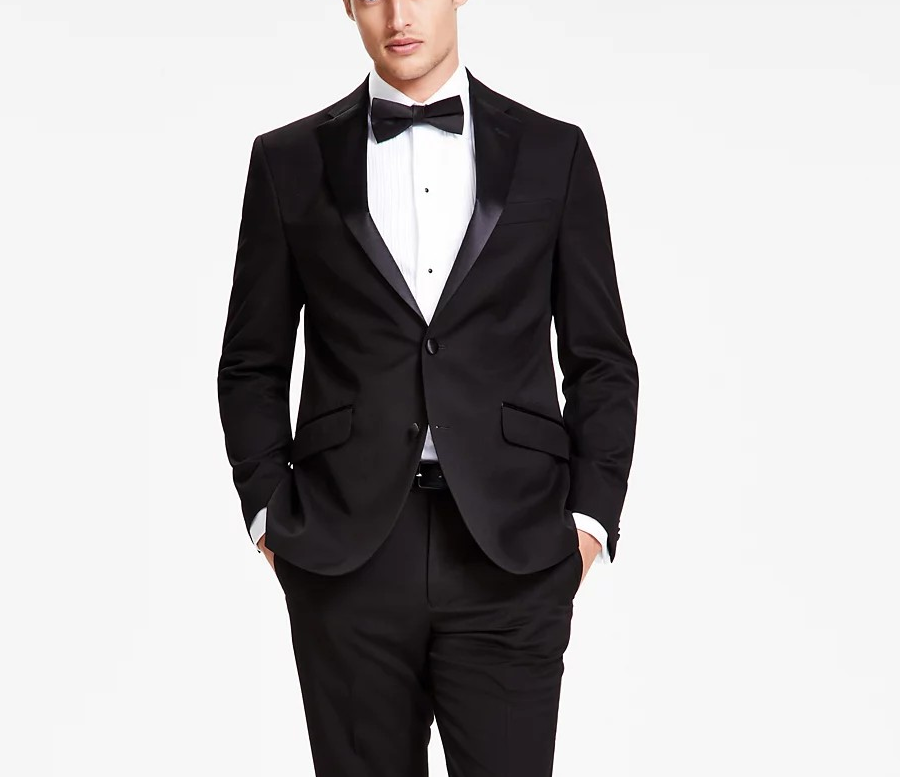 Kenneth Cole Men's Slim-Fit Ready Flex Tuxedo Suit - Black - 37r Kenneth Cole Men's Slim-Fit Ready Flex Tuxedo Suit - Black - 37r