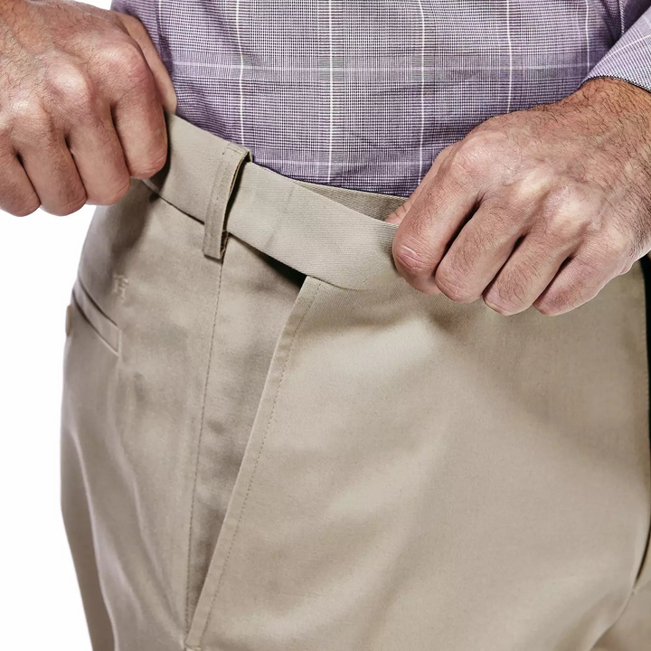 Haggar Men’s Premium No-Iron Khaki Stretch Classic-Fit Flat-Front MSRP $70
