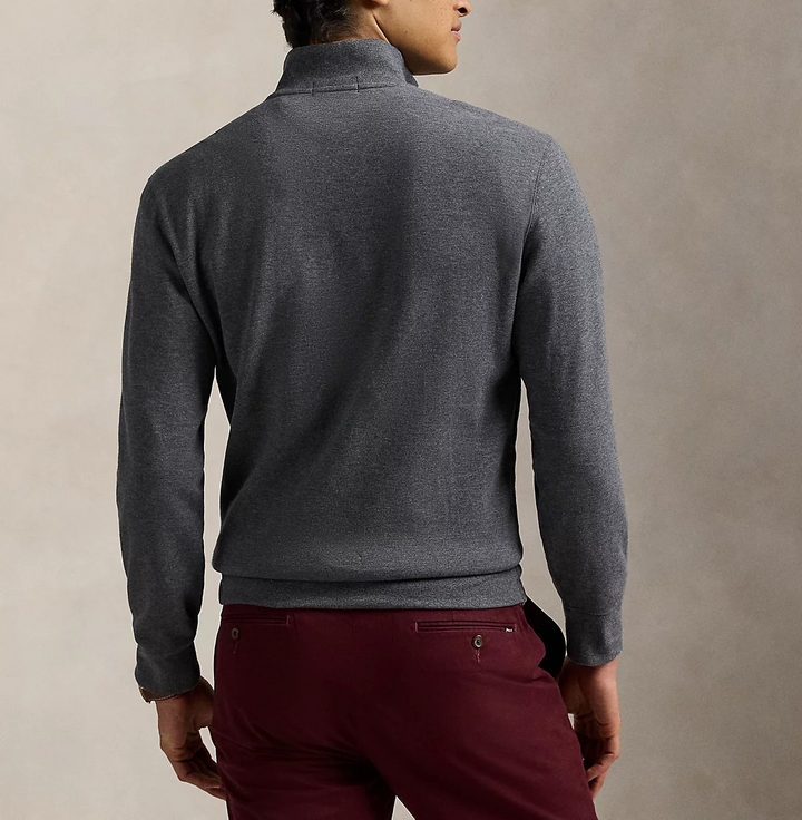 Polo Ralph Lauren Men's Luxury Jersey Quarter-Zip Pullover Sweater MSRP $138