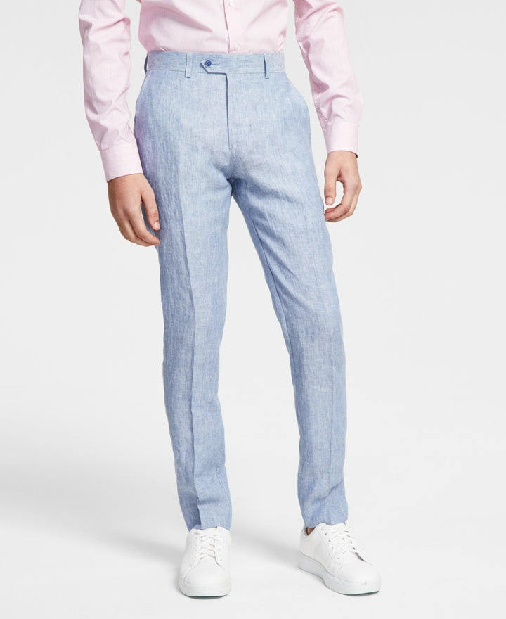 Bar III Men's Slim-Fit Linen Suit Pants MSRP $135