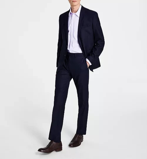 Kenneth Cole Men's Ready Flex Slim-Fit Suit - Navy Solid - 42R Kenneth Cole Men's Ready Flex Slim-Fit Suit - Navy Solid - 42R