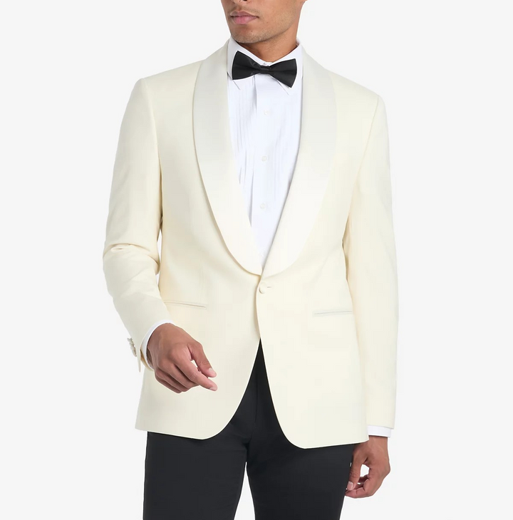 Tommy Hilfiger Men's Solid White Sport Coat MSRP $375