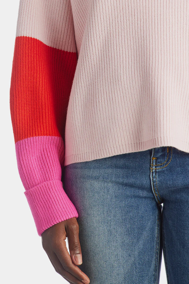 FRENCH CONNECTION Babysoft Color Blocked Sweater