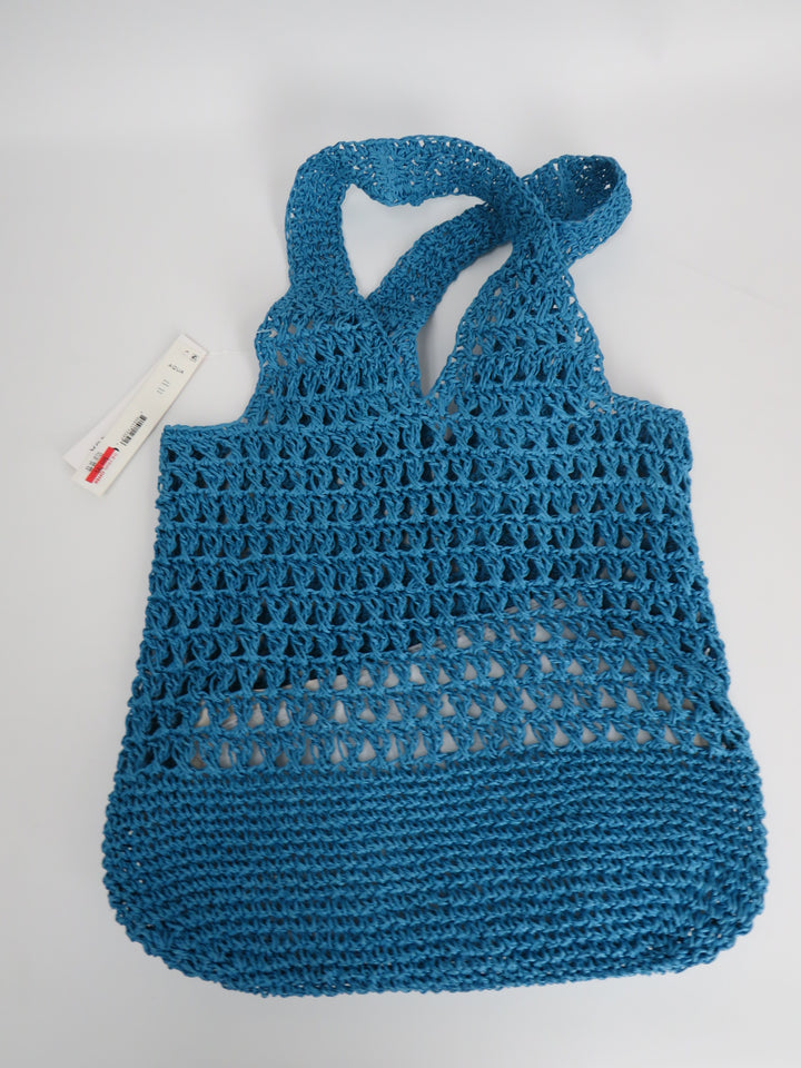 AQUA Crochet Tote