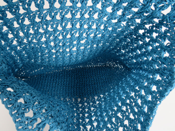 AQUA Crochet Tote